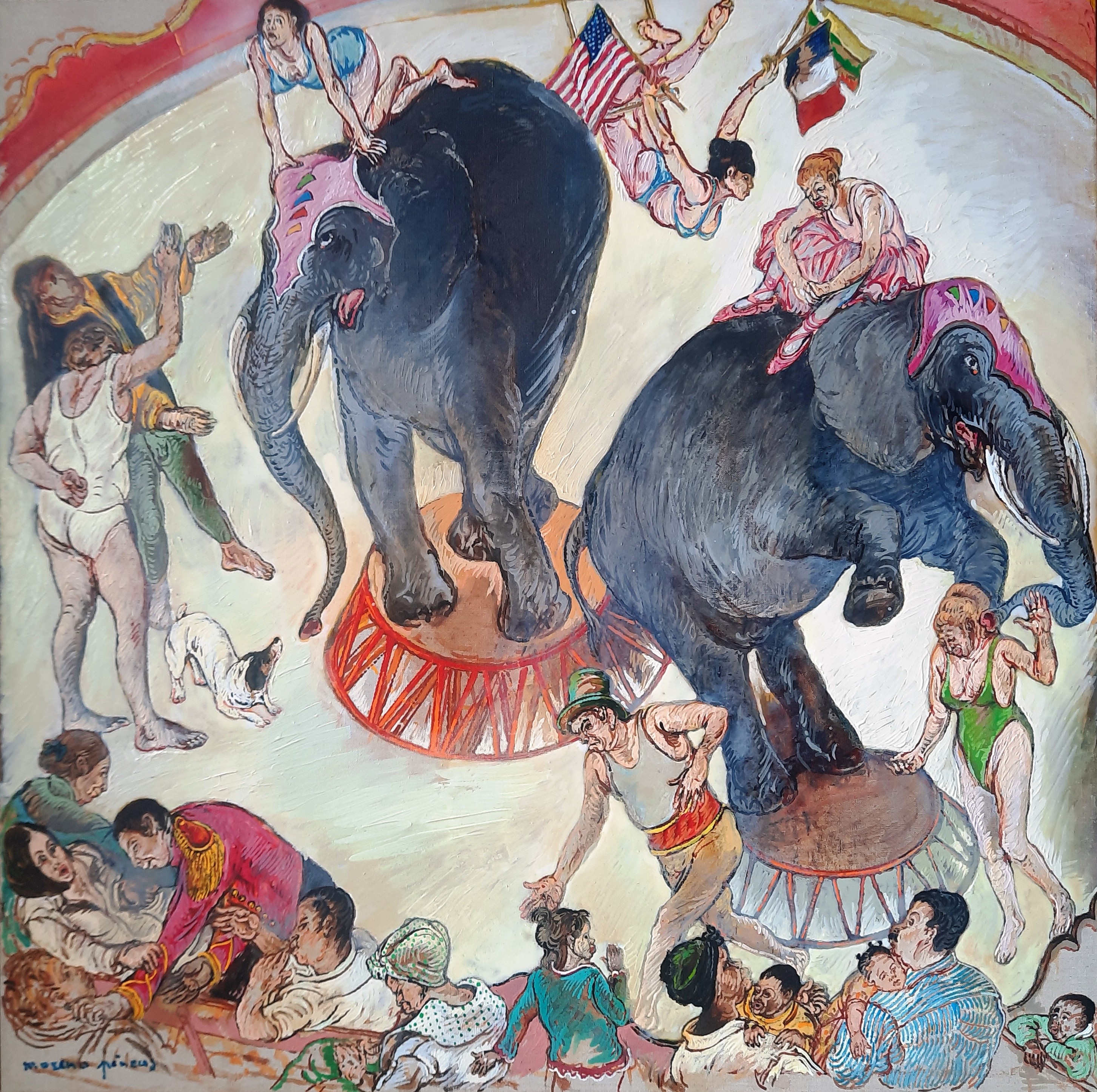 Moreno Pincas, Les deux éléphants Moreno Pincas, Les deux éléphants