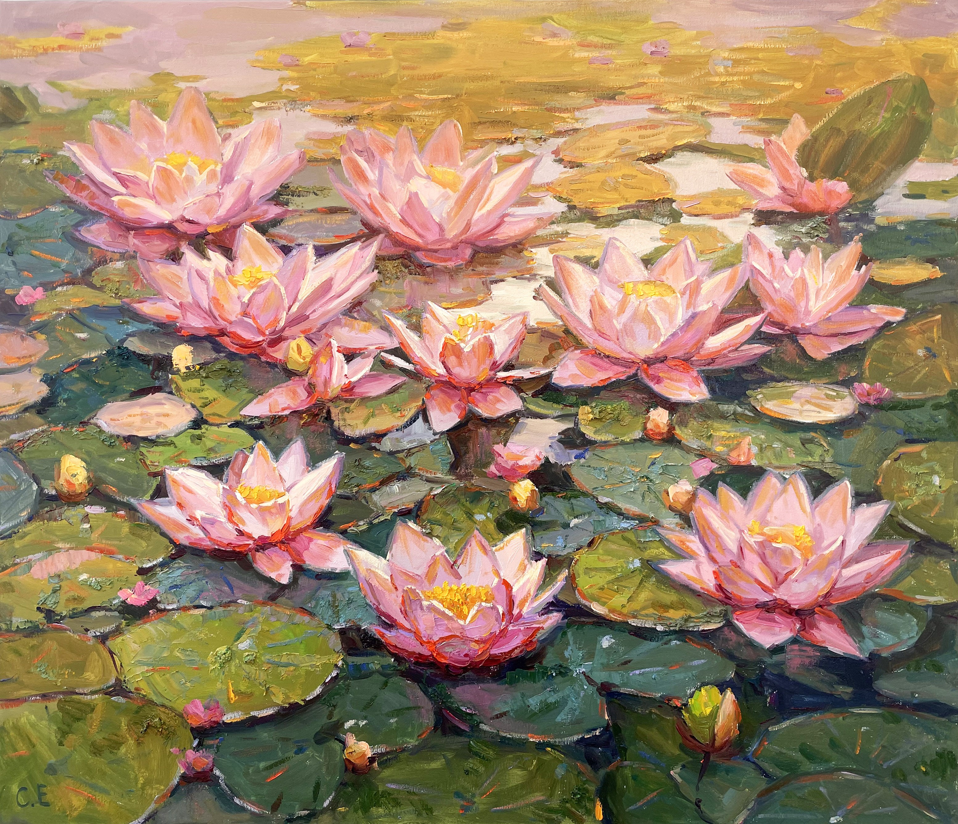 Evgeny Chernyakovsky, Water lily pond Evgeny Chernyakovsky, Water lily pond