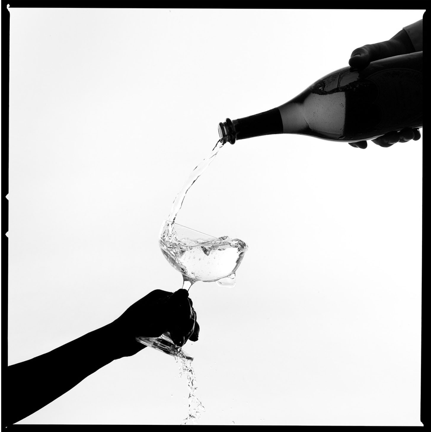 Tyler Shields, Champagne Silhouette Tyler Shields, Champagne Silhouette