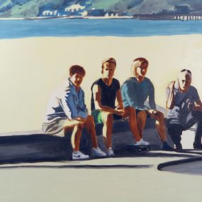 Gemälde, 4 Skaters, Karine Bartoli