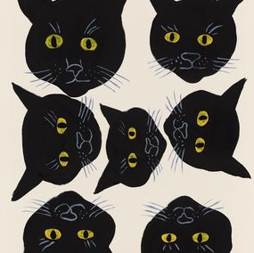 Print, Black Cats, David Shrigley