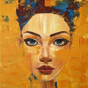 Painting, Her Blue Eyes, Trayko Popov