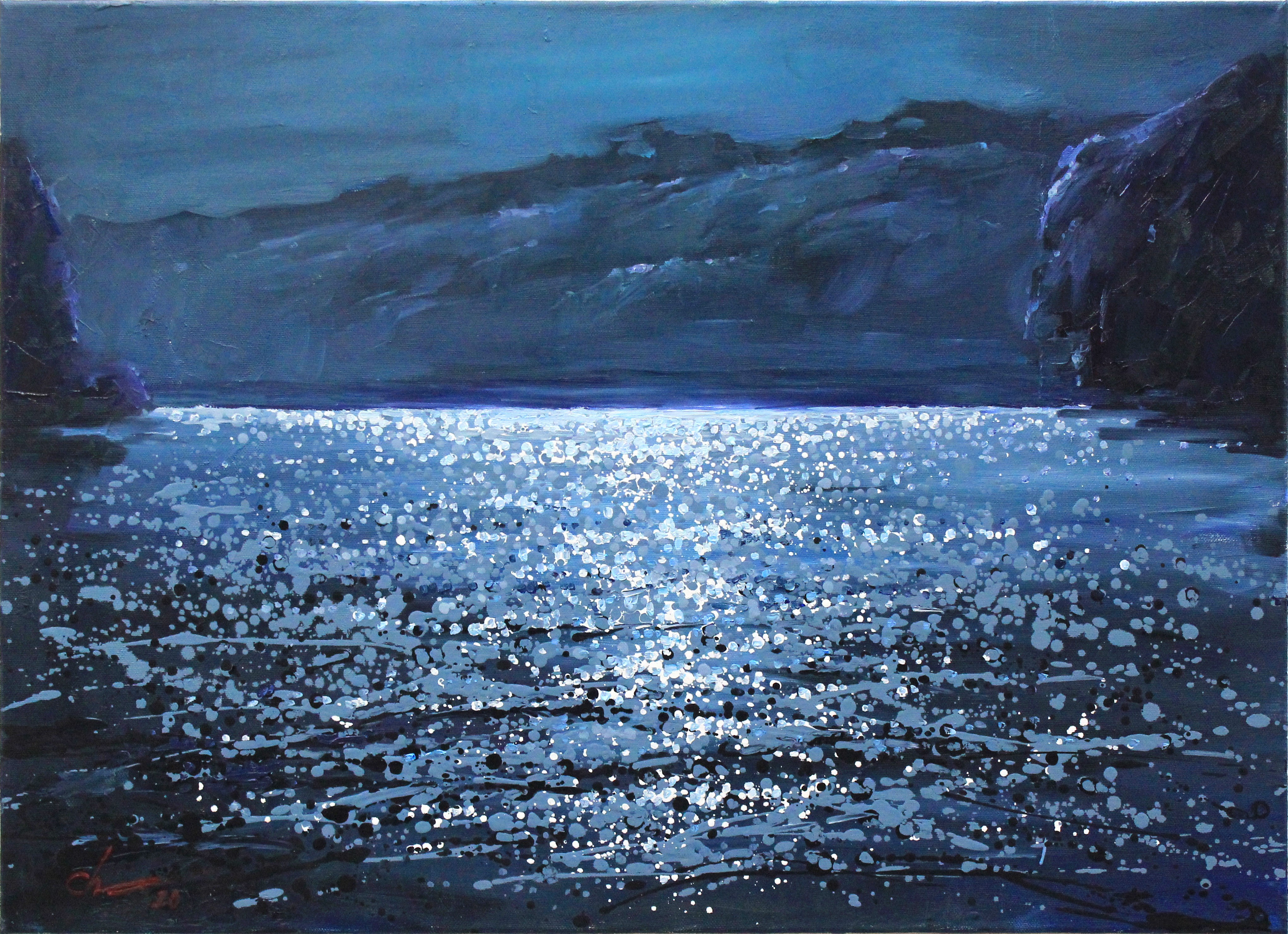 Serhii Cherniakovskyi, Night by the river Serhii Cherniakovskyi, Night by the river