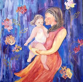 Painting, Generations of Love, The Joy Series: A Journey to Inner Happiness original artwork, Tetiana Pchelnykova