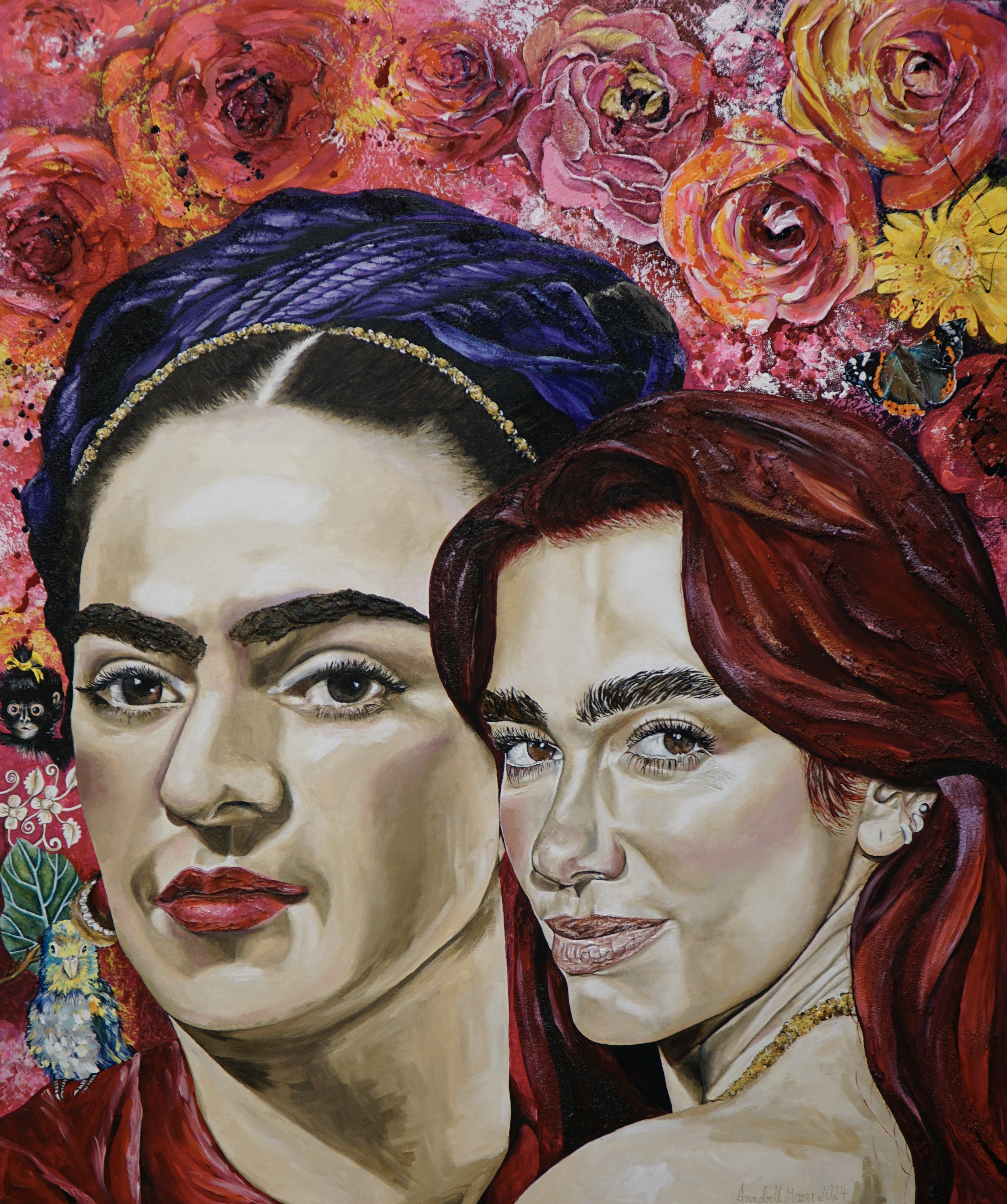 Annabell Mozer, Frida Kahlo with Dua Lipa Annabell Mozer, Frida Kahlo with Dua Lipa