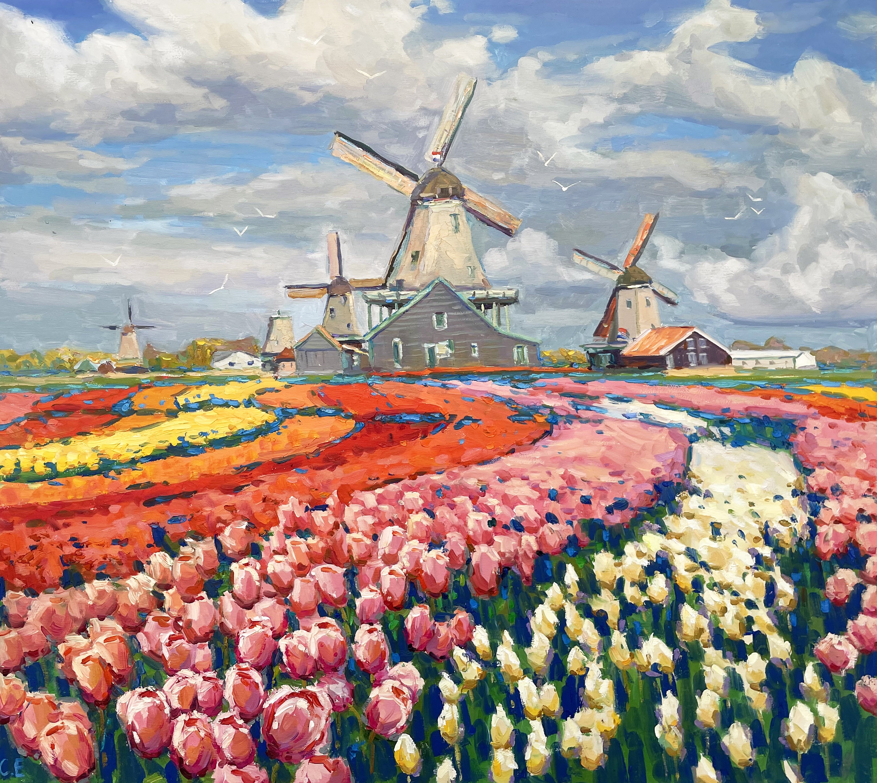 Evgeny Chernyakovsky, Tulips in Holland Evgeny Chernyakovsky, Tulips in Holland