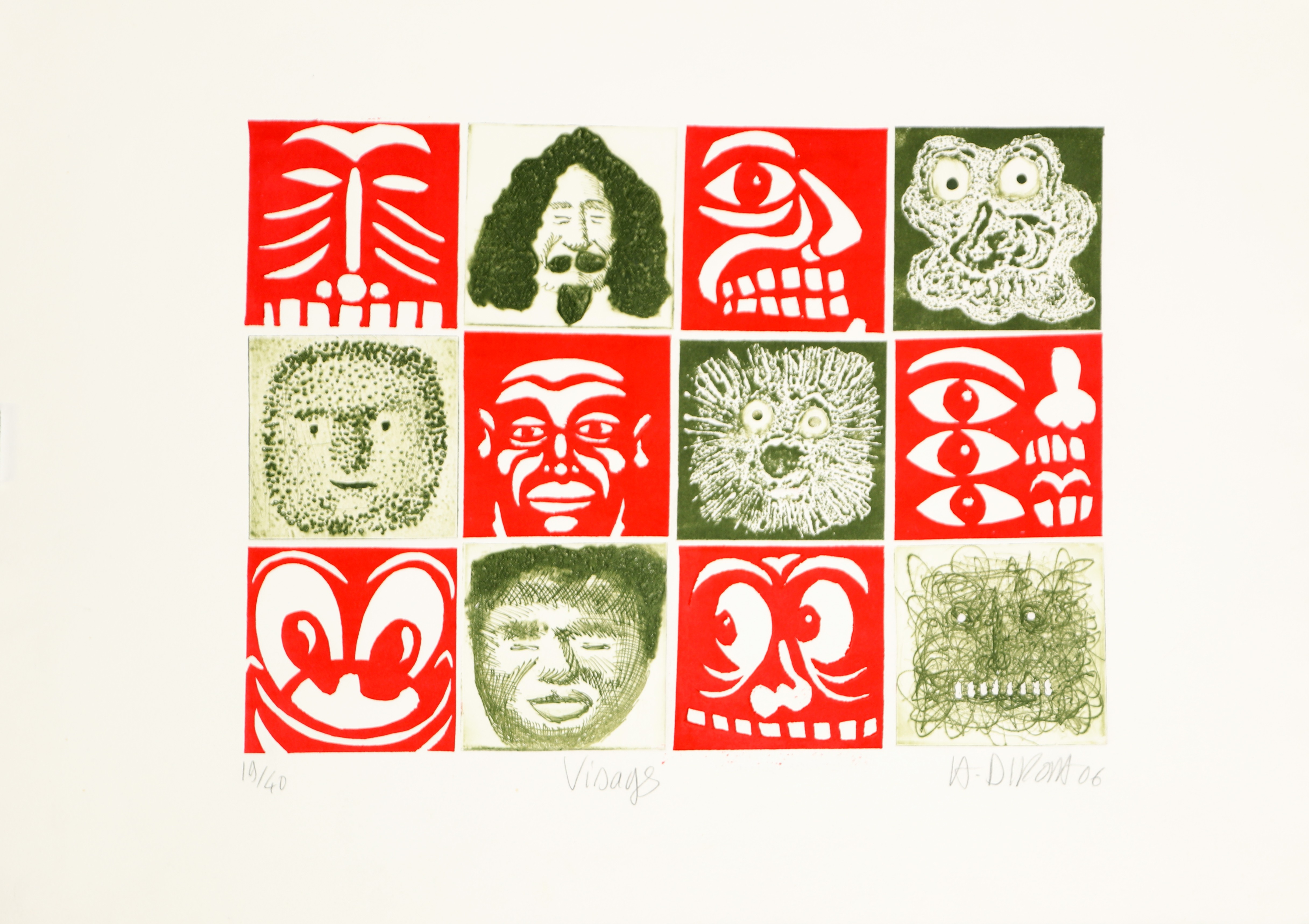 Hervé Di Rosa, Visages Hervé Di Rosa, Visages