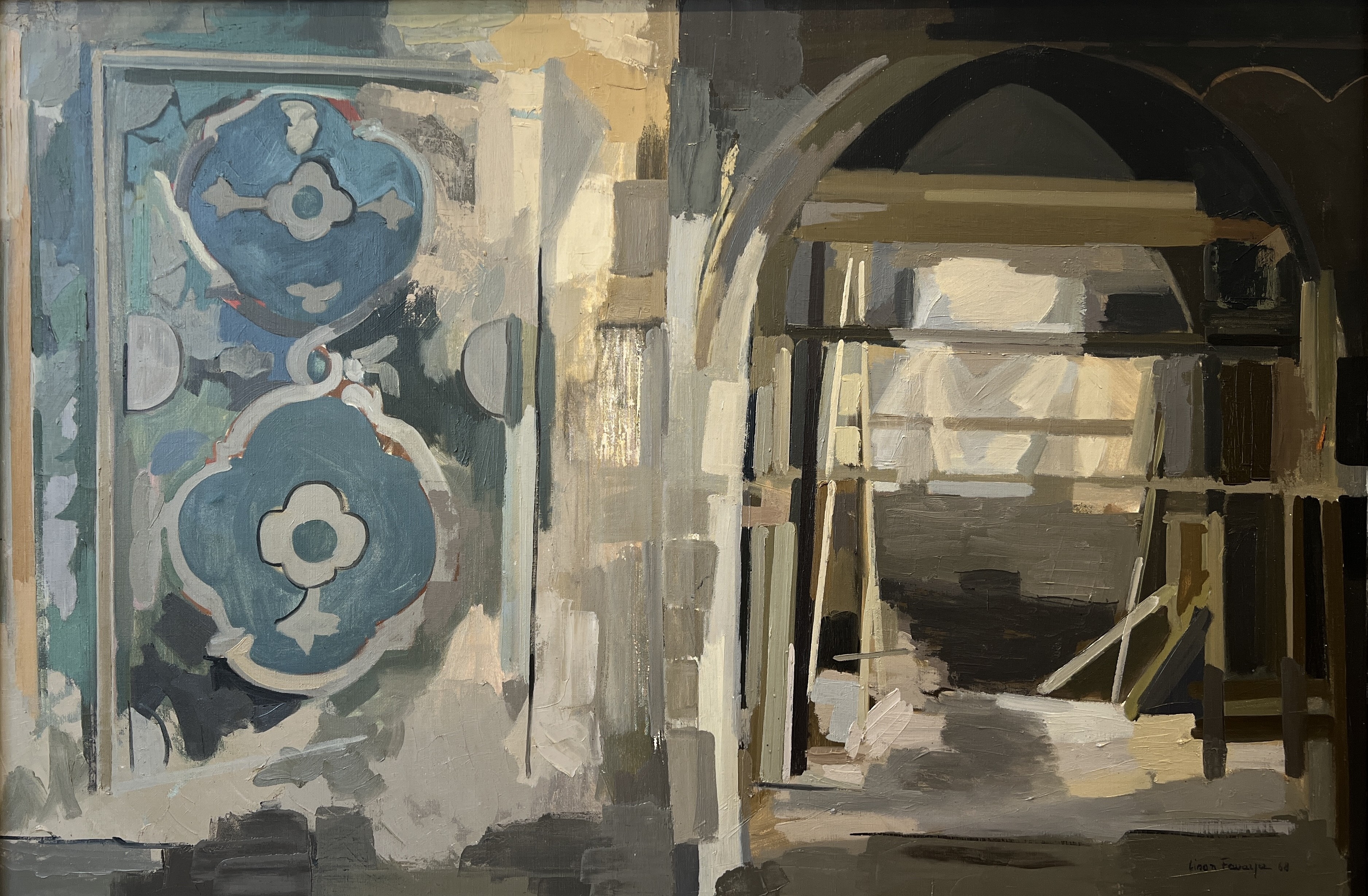 Lison Favarger, Découverte d'une fresque dans une chapelle Lison Favarger, Découverte d'une fresque dans une chapelle