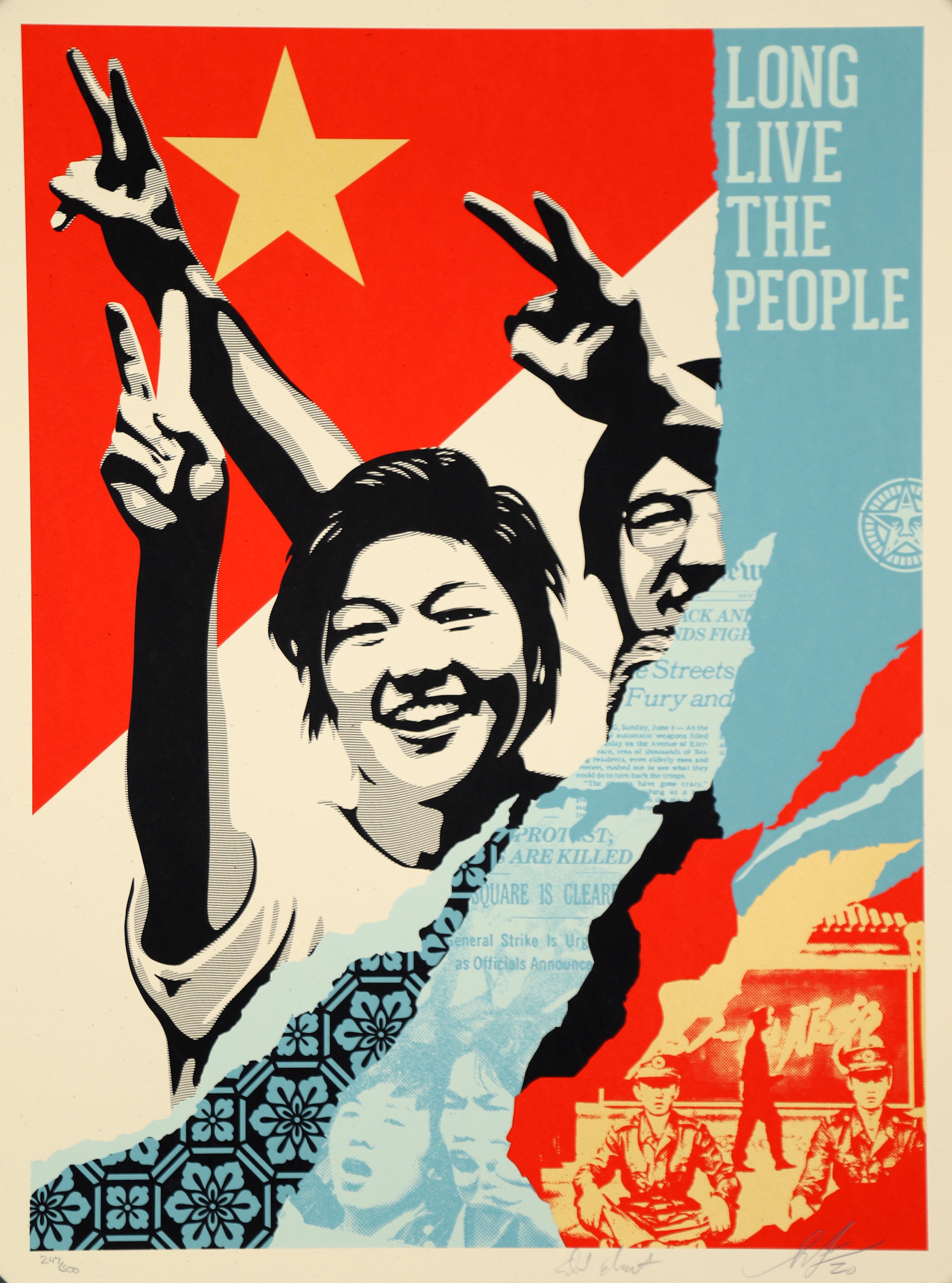 Shepard Fairey (Obey), Long live the people Shepard Fairey (Obey), Long live the people