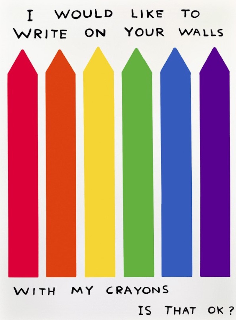 David Shrigley, I would like to write David Shrigley, I would like to write