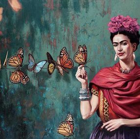 Drucke, Frida Kahlo on paper S, Joanna Sierko-Filipowska