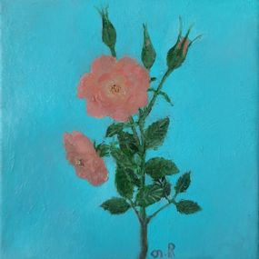 Painting, Rose, Tinatin Chkhikvishvili