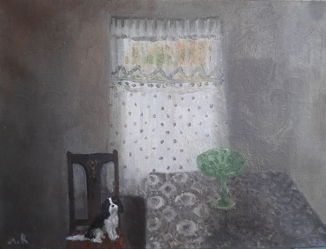 Tinatin Chkhikvishvili, Dog in a Chair Tinatin Chkhikvishvili, Dog in a Chair