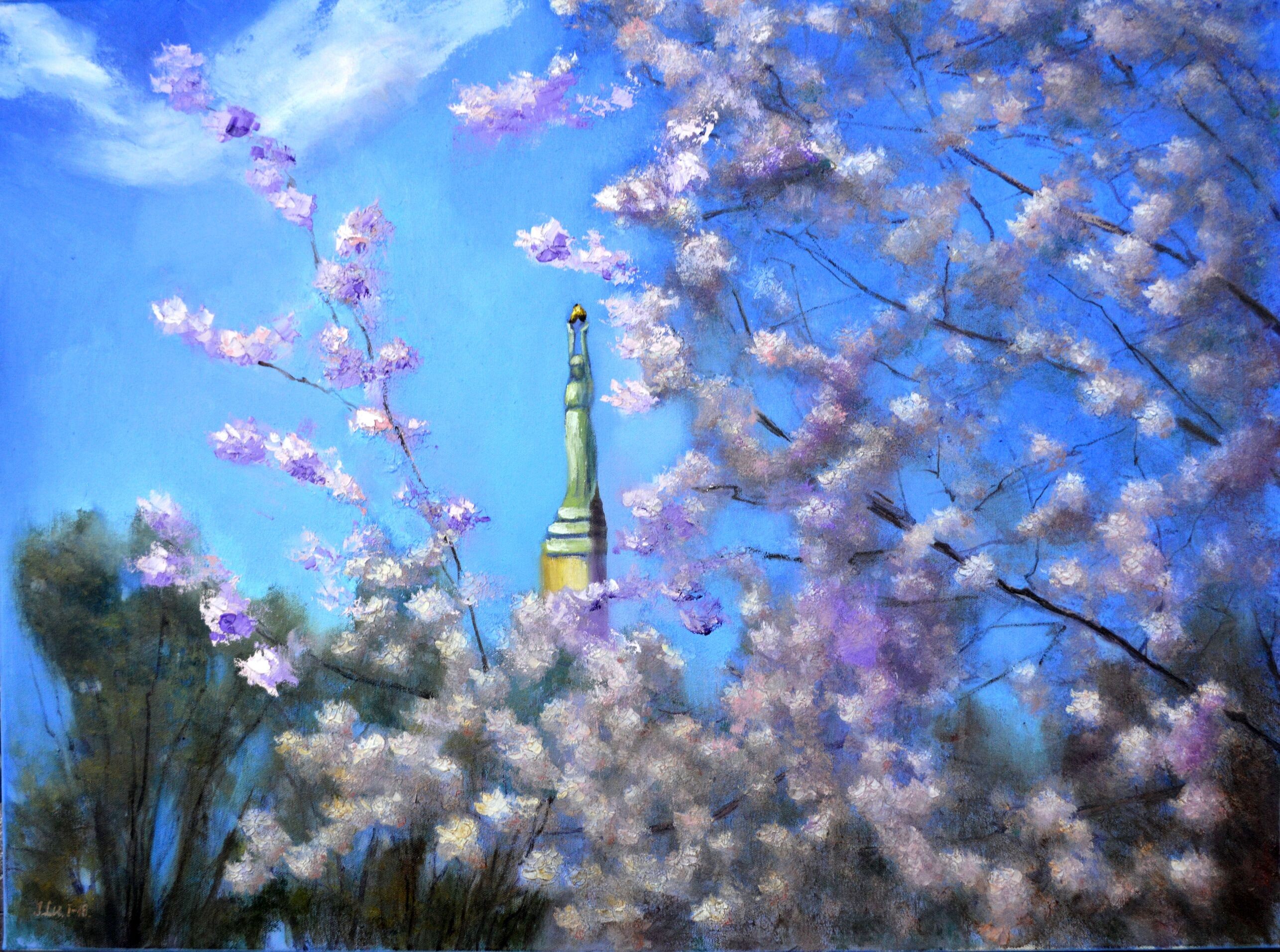 Elena Lukina, Riga city. Spring. Elena Lukina, Riga city. Spring.