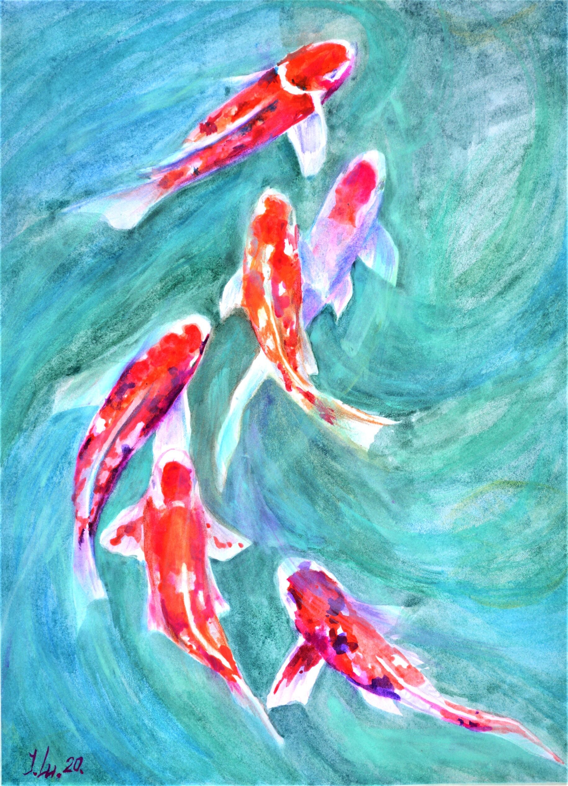 Elena Lukina, Red Koi Fish Elena Lukina, Red Koi Fish