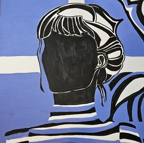 Gemälde, Azul, Cristina Alonso