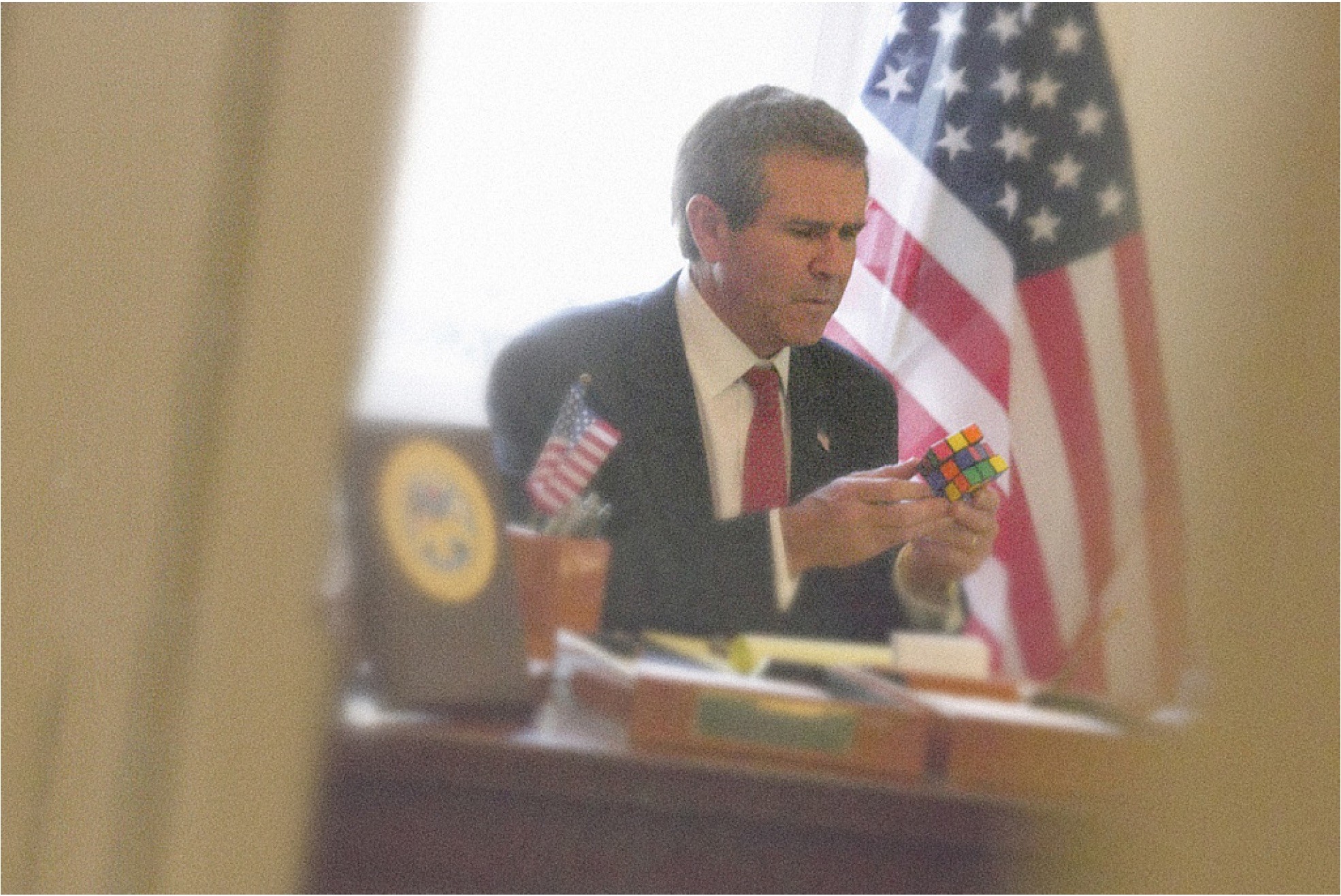 Alison Jackson, George Bush Rubix Cube Alison Jackson, George Bush Rubix Cube