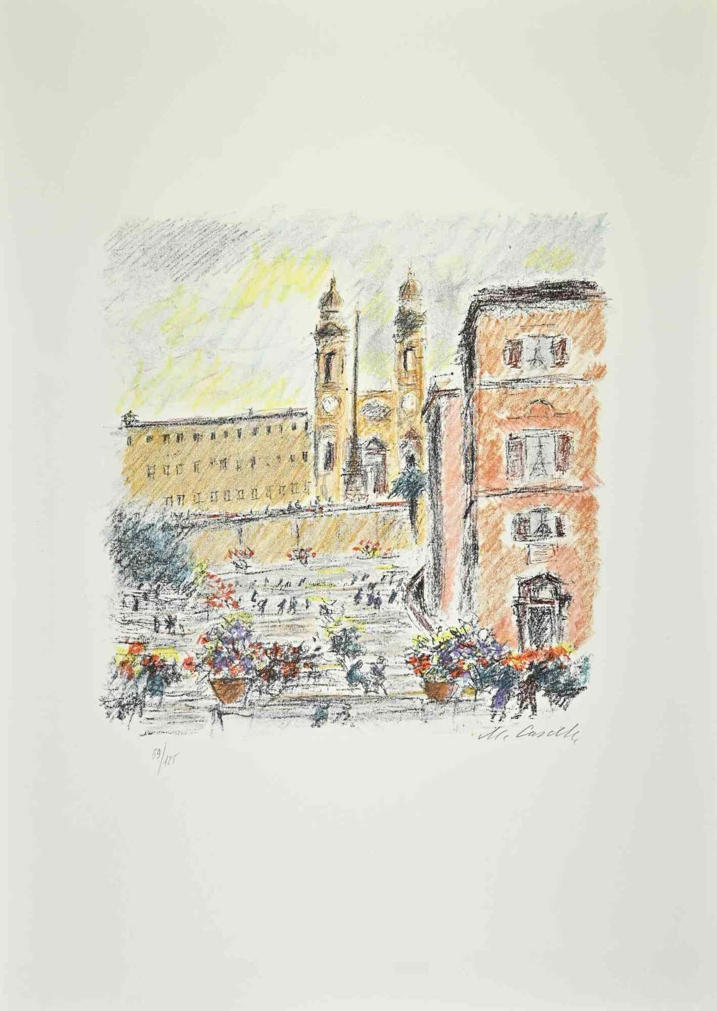 Michele Cascella, Trinità dei Monti Michele Cascella, Trinità dei Monti