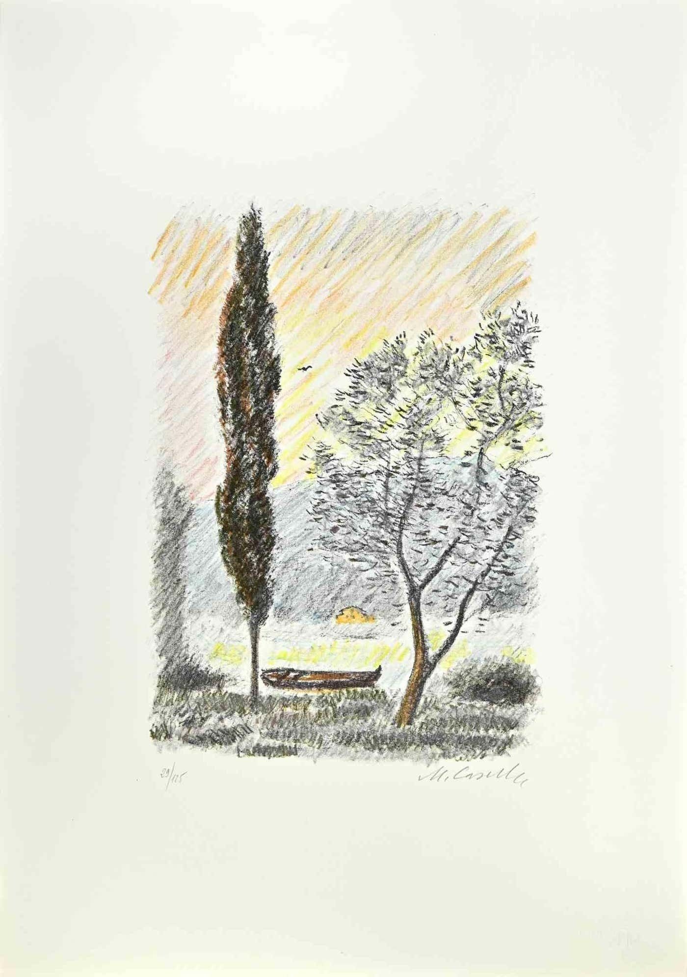 Michele Cascella, The Pine Forest in Pescara Michele Cascella, The Pine Forest in Pescara