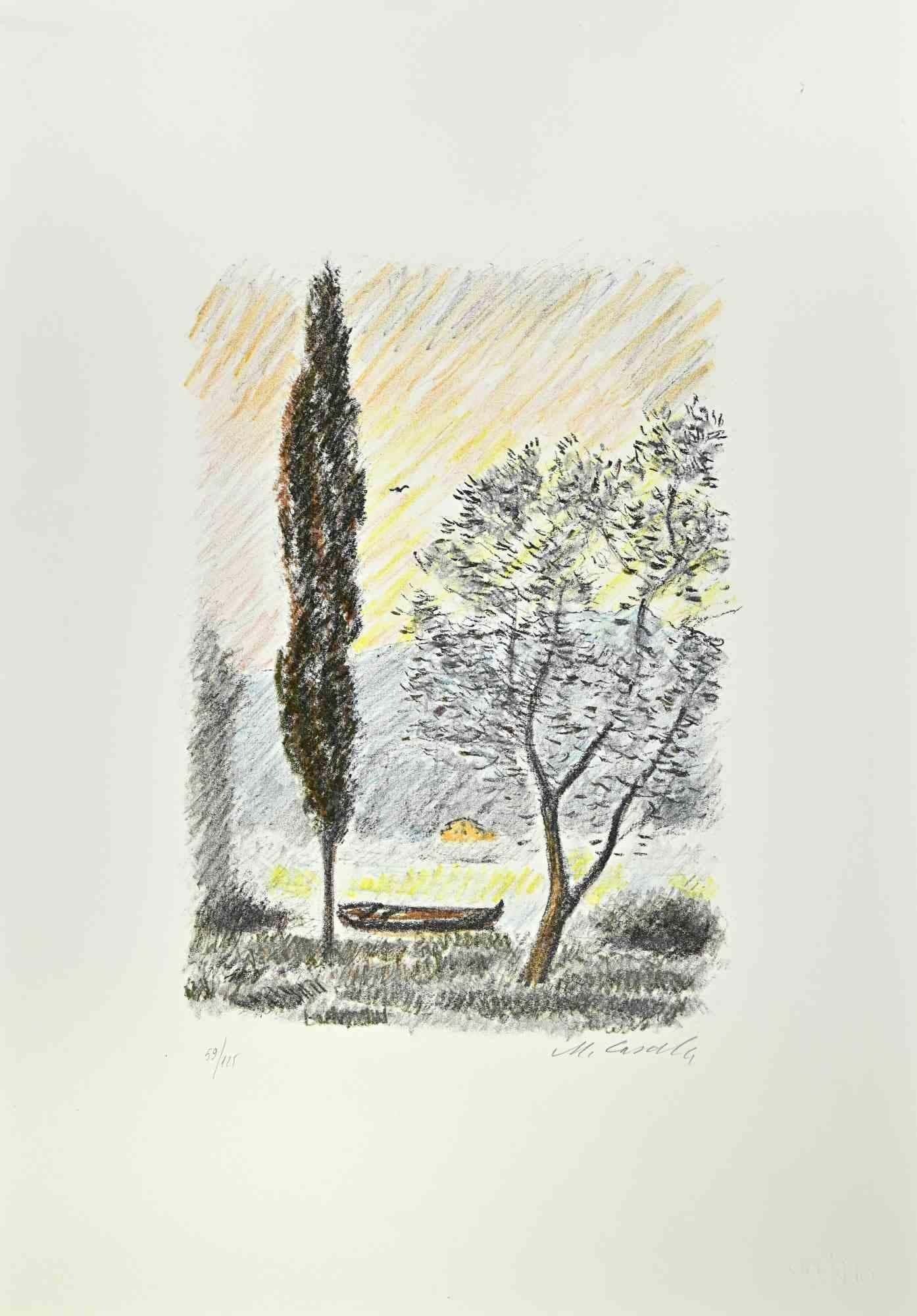 Michele Cascella, The Pine Forest of Pescara Michele Cascella, The Pine Forest of Pescara