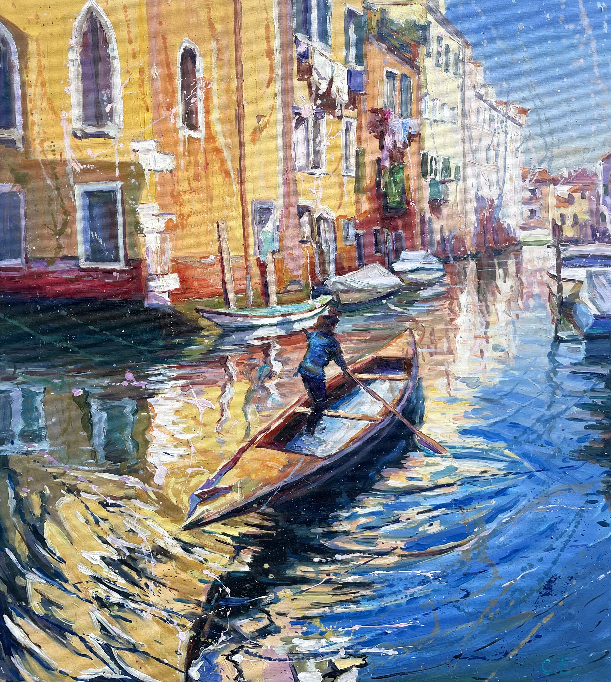 Evgeny Chernyakovsky, Courtyard in Venice Evgeny Chernyakovsky, Courtyard in Venice