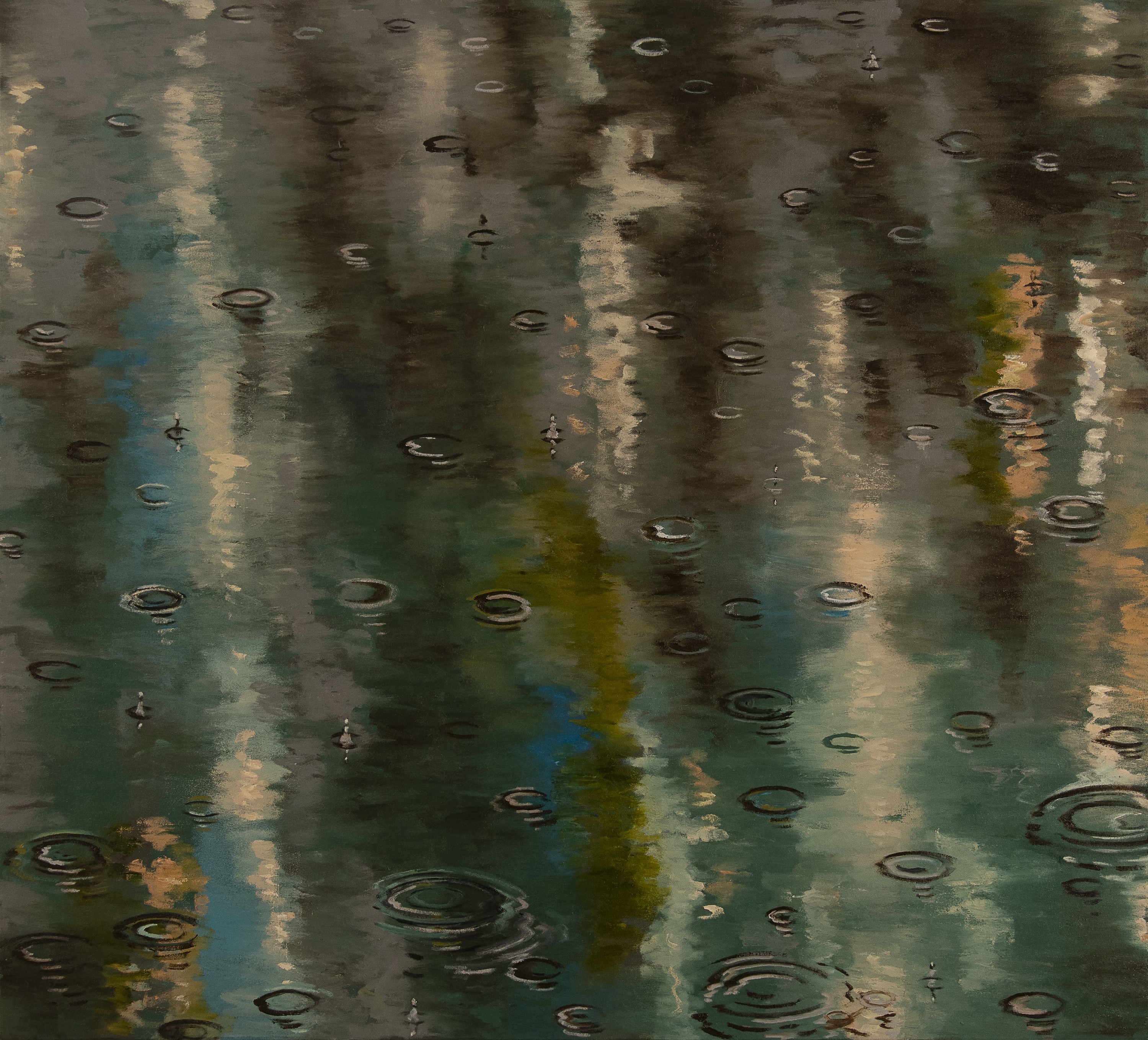 Paul Manes, Untitled Turq Rain Paul Manes, Untitled Turq Rain