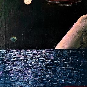 Painting, Dancing Moons, Kat Zhivetin