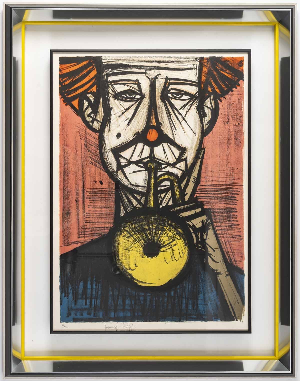 Bernard Buffet, Clown à la trompette Bernard Buffet, Clown à la trompette
