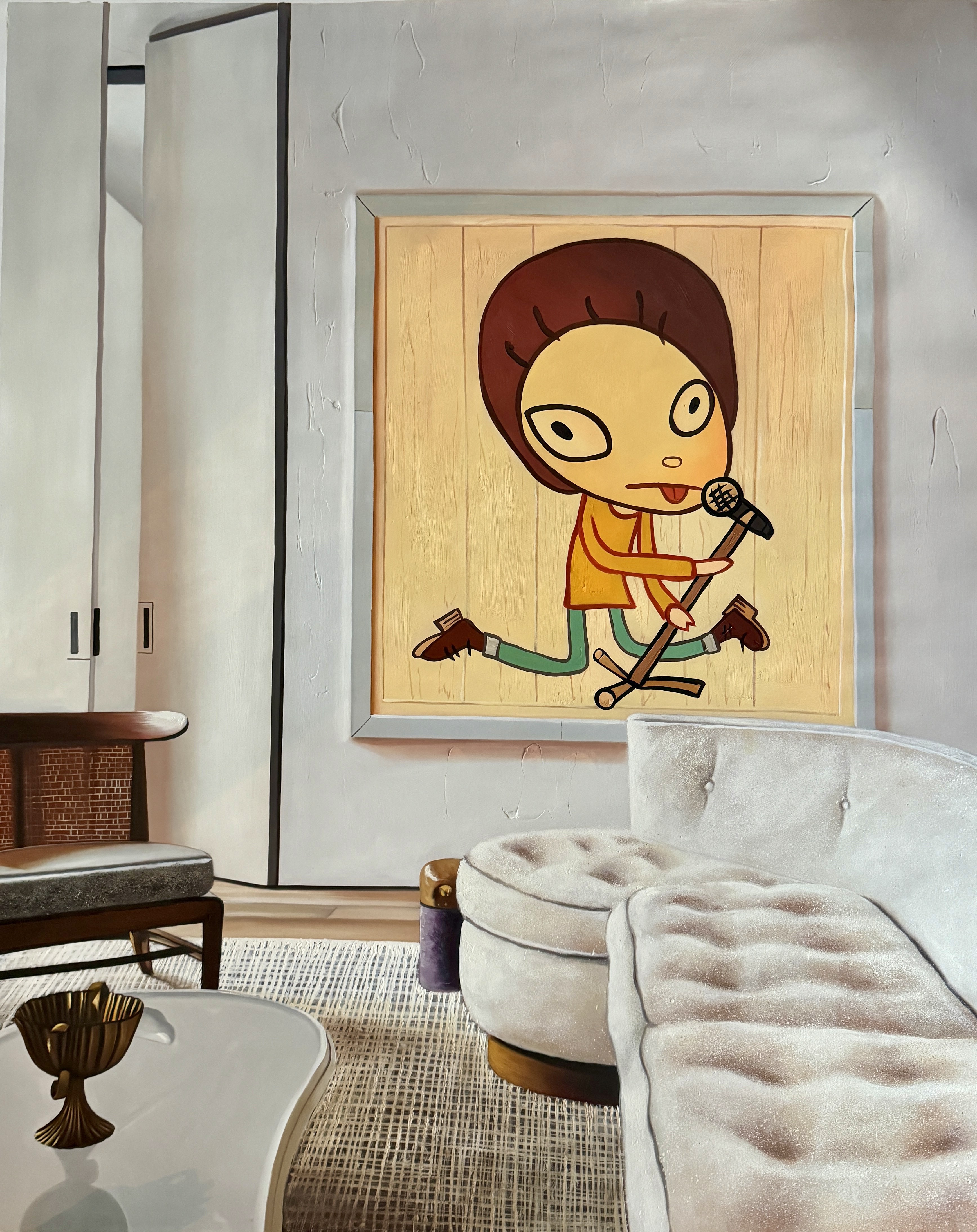 Josh Delo, Apartment in the Upper East Side, featuring a painting by Yoshitomo Nara. Josh Delo, Apartment in the Upper East Side, featuring a painting by Yoshitomo Nara.