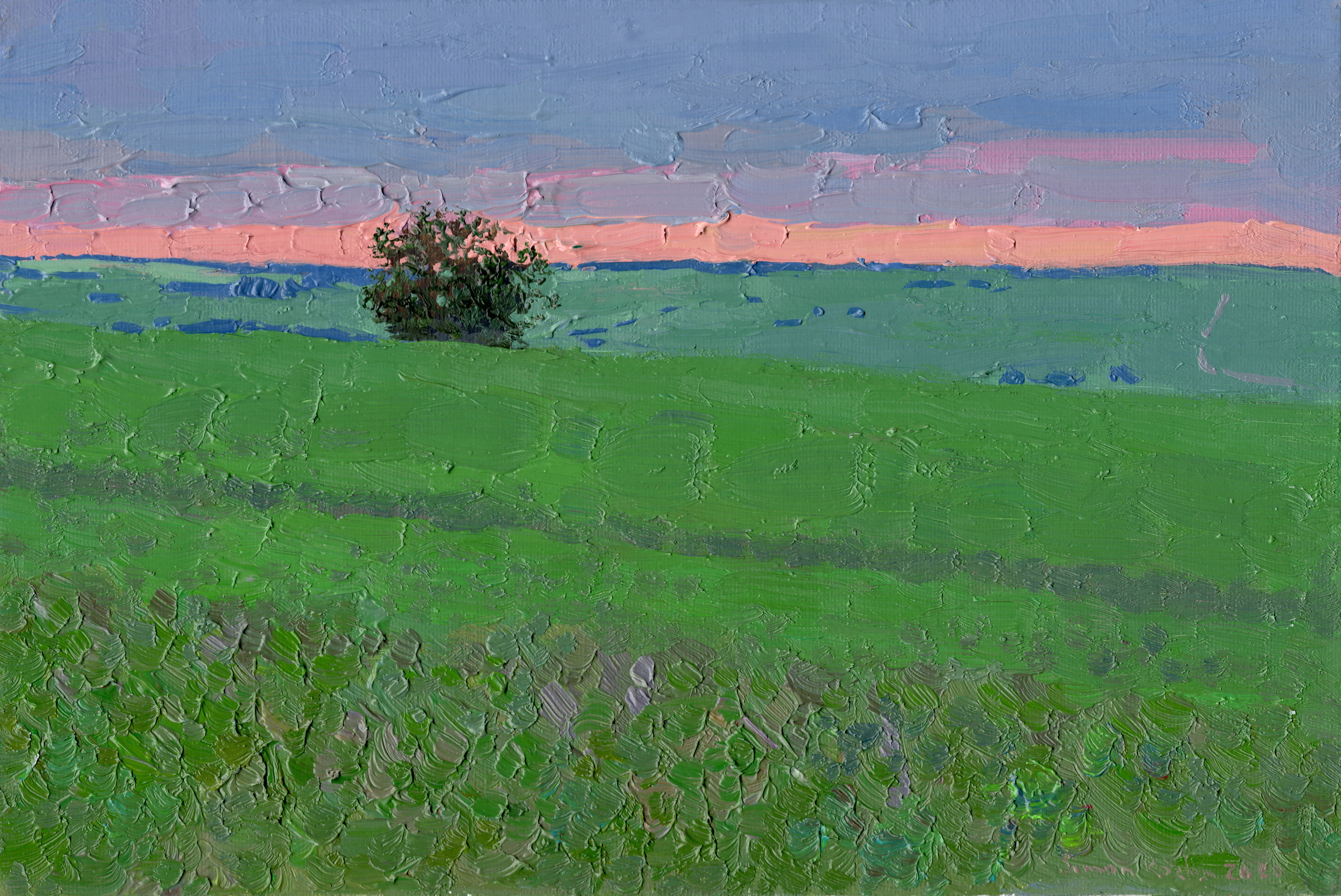 Simon Kozhin, Sunset in a pea field Simon Kozhin, Sunset in a pea field