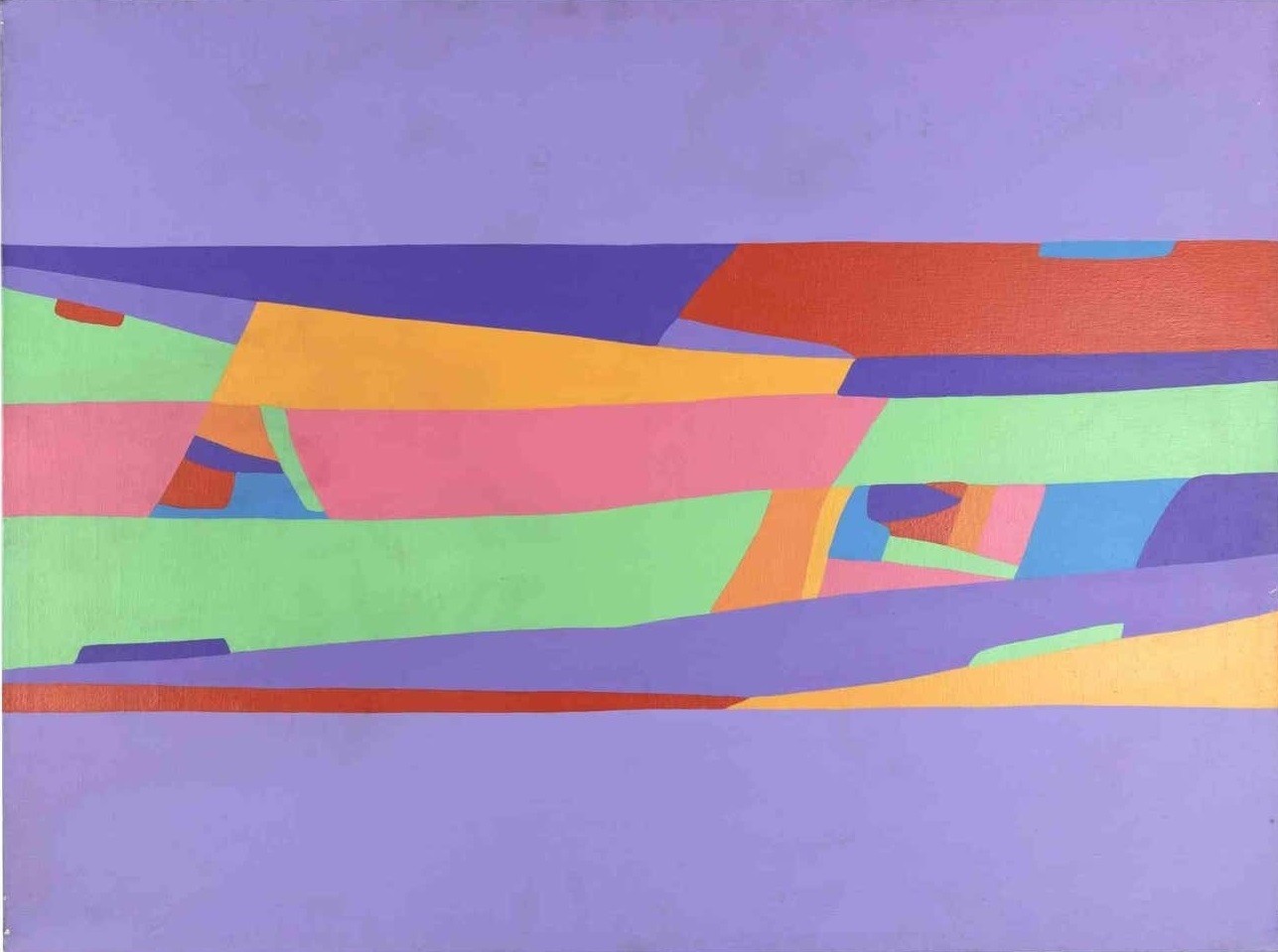 Genny Puccini, Purple and yellow abstract surface Genny Puccini, Purple and yellow abstract surface