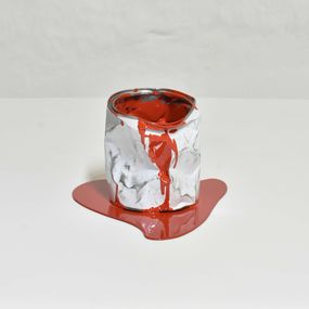 Sculpture, Le vieux pot de peinture rouge - 356, Yannick Bouillault