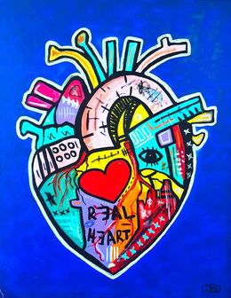 Painting, Réal heart, cObo