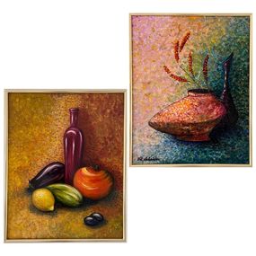 Painting, Diptych Bless you!, Vik Schroeder
