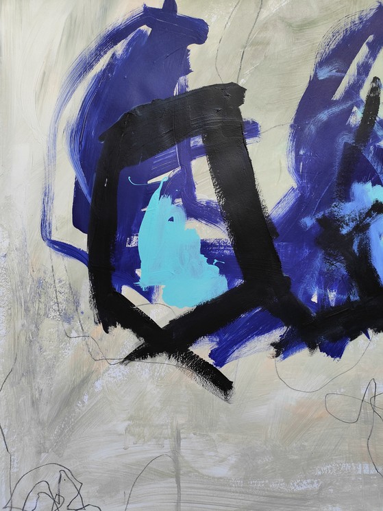 Emily Starck, Blue lungs, Painting on paper