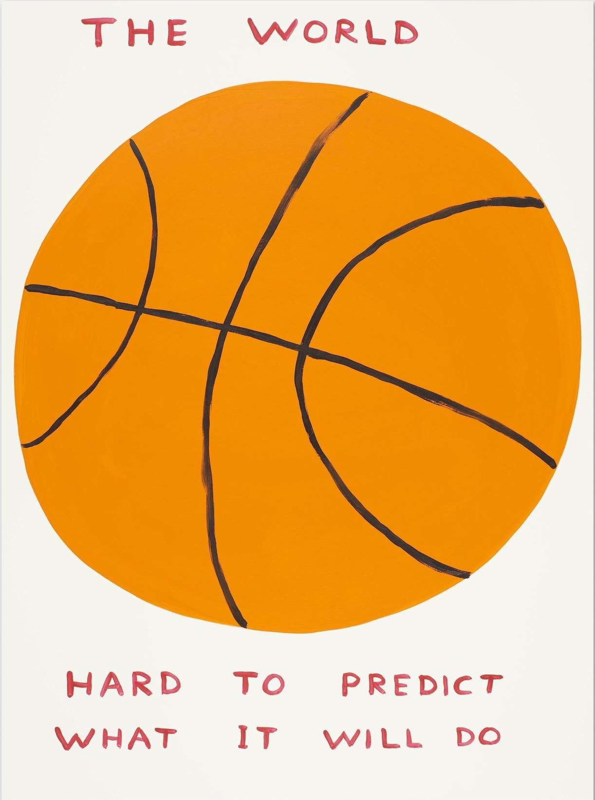 David Shrigley, The World - Hard to Predict What it will do David Shrigley, The World - Hard to Predict What it will do