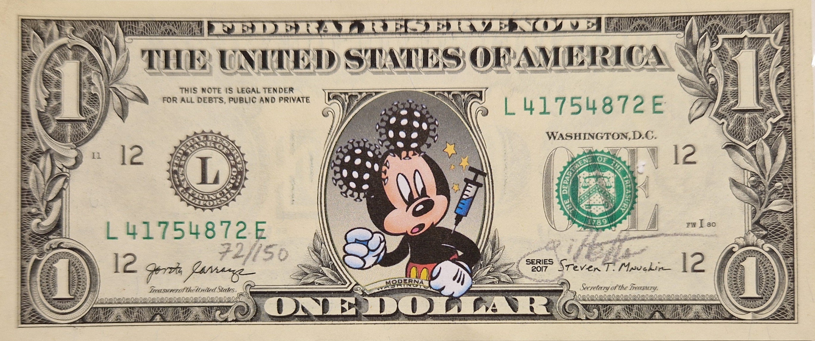 Jeff Gillette, Mickey Vaccine Dollar Jeff Gillette, Mickey Vaccine Dollar