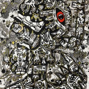 Peinture, Con el coco rapado, Jean-Marc Calvet