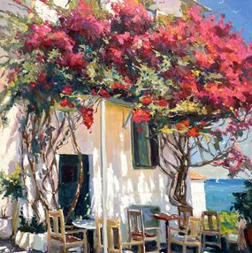 Painting, Flowers by the sea, Evgeny Chernyakovsky