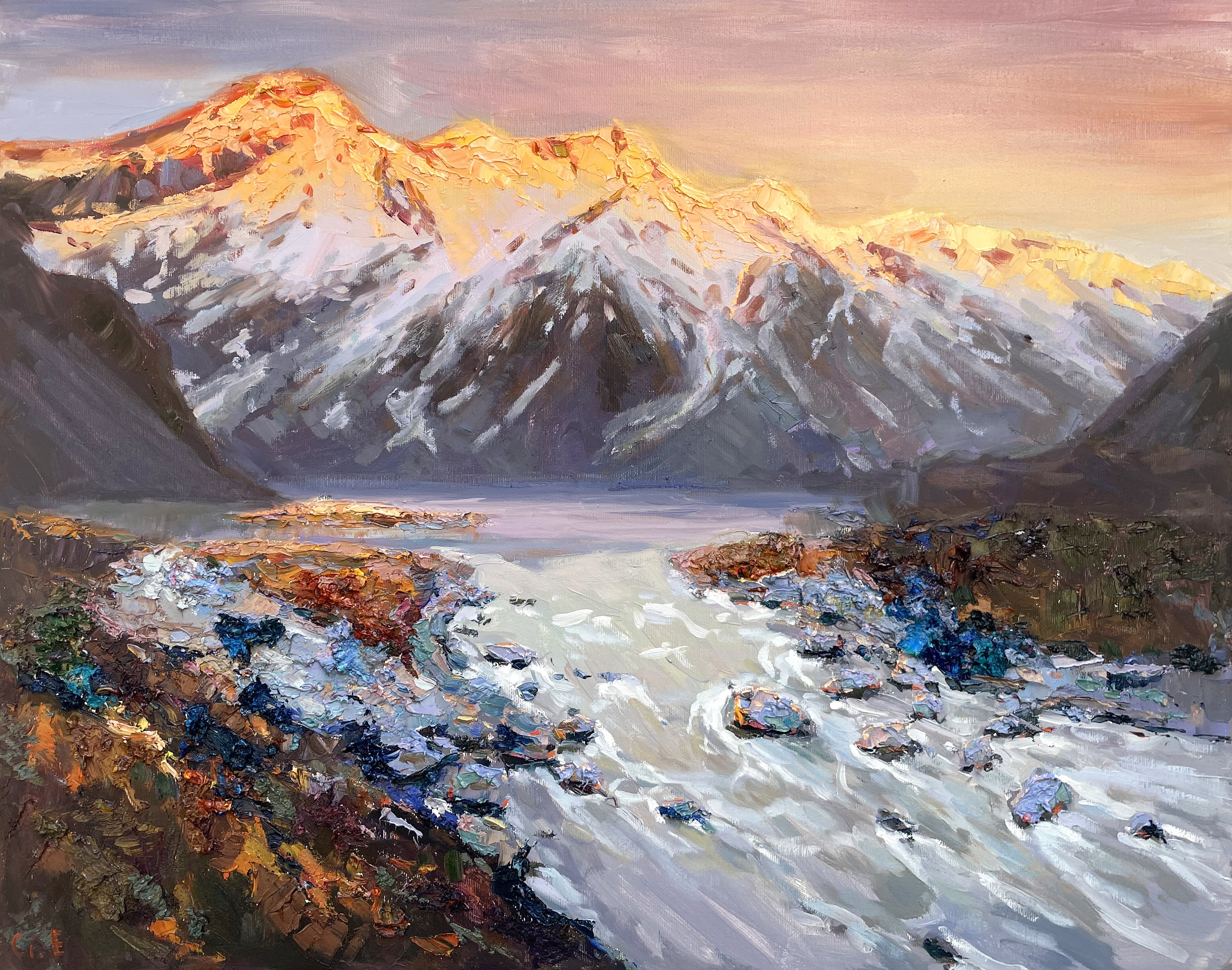 Evgeny Chernyakovsky, Alpin morning Evgeny Chernyakovsky, Alpin morning