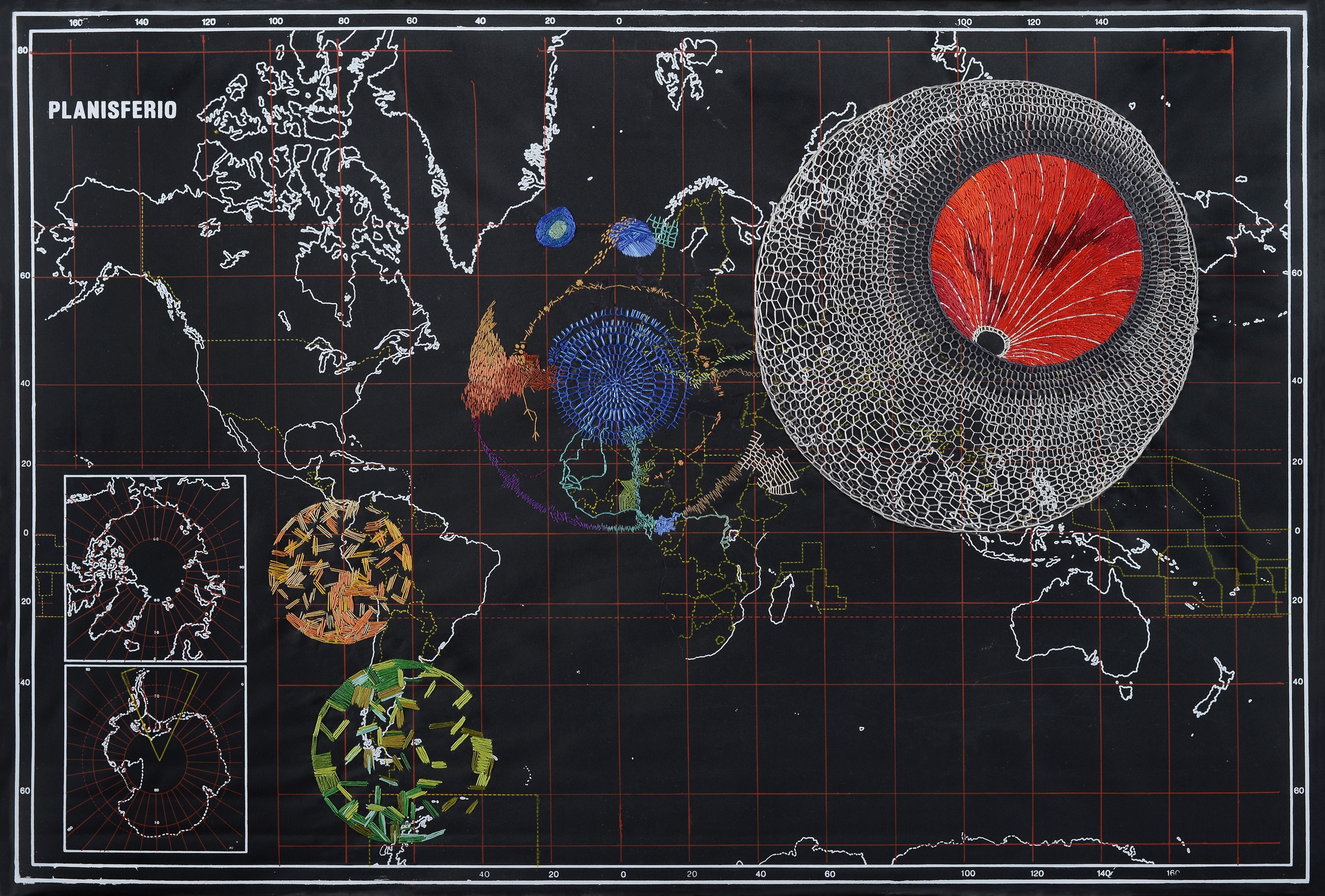 Ana Seggiaro, Planisferio. From the Cartographies series Ana Seggiaro, Planisferio. From the Cartographies series