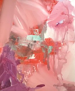 Painting, Red Abstraction 1, Pawel Jacek Kleszczewski