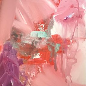 Painting, Red Abstraction 1, Pawel Jacek Kleszczewski