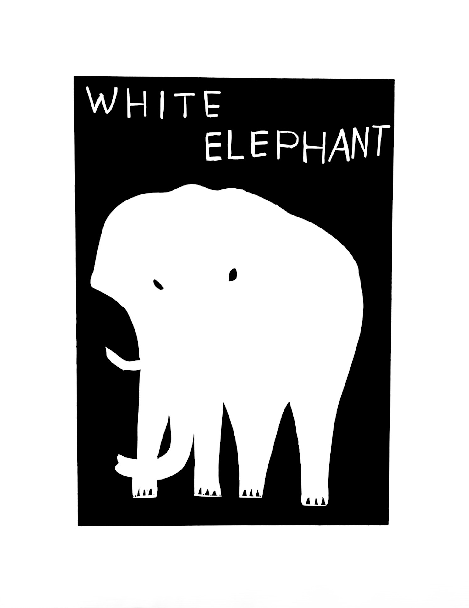David Shrigley, White Elephant David Shrigley, White Elephant