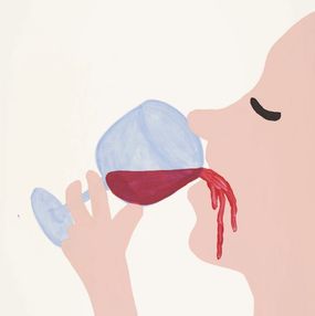Print, Wine, David Shrigley
