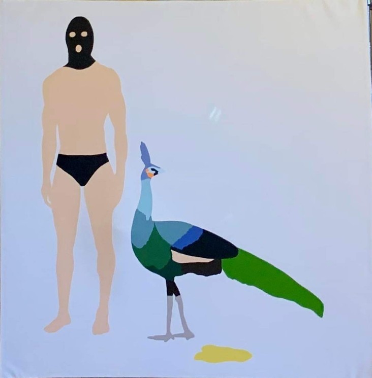 Paulina Pior, Pea cock, Pintura sobre lienzo
