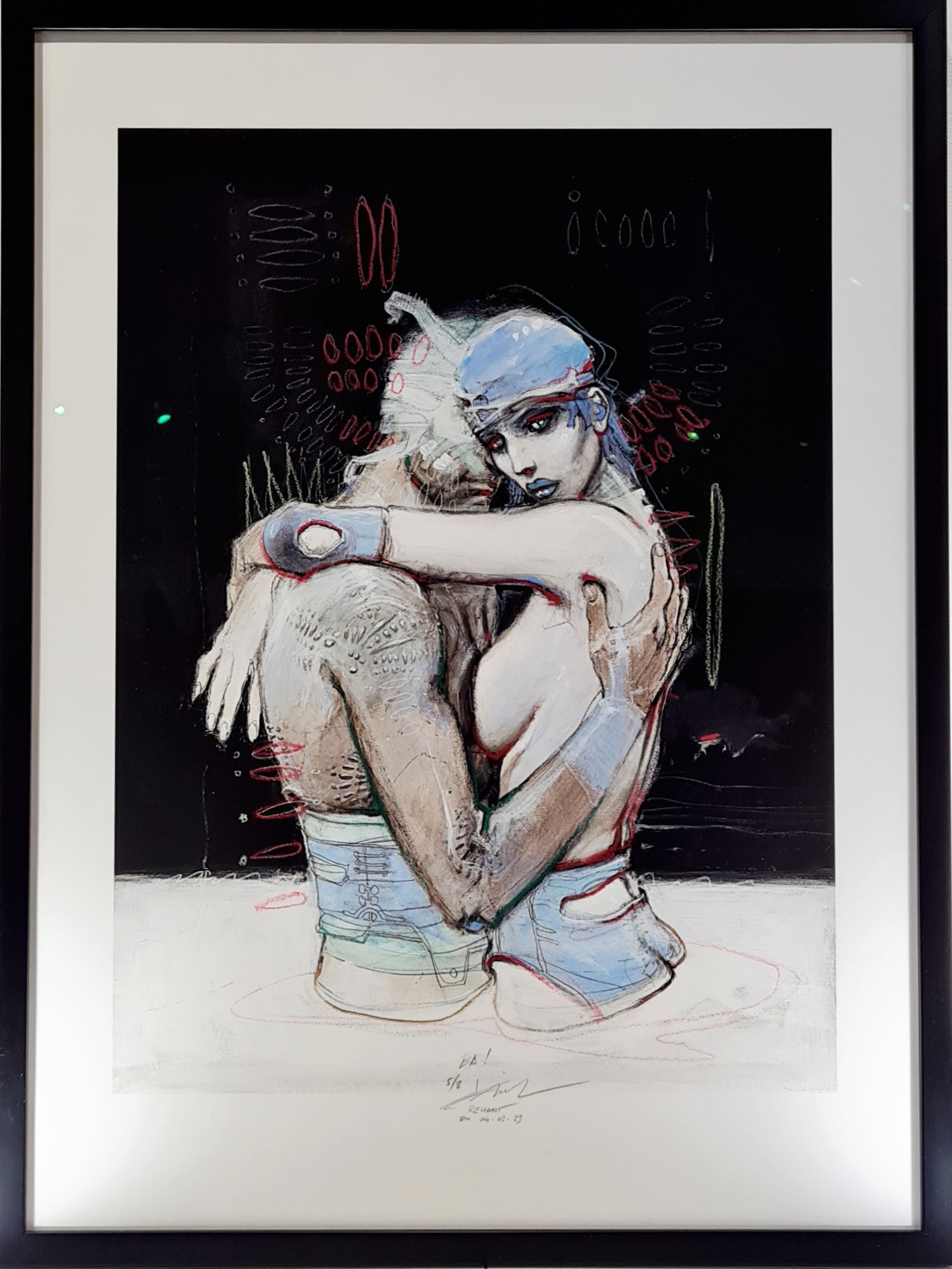 Enki Bilal, Bleu Sang Réhaussé Enki Bilal, Bleu Sang Réhaussé