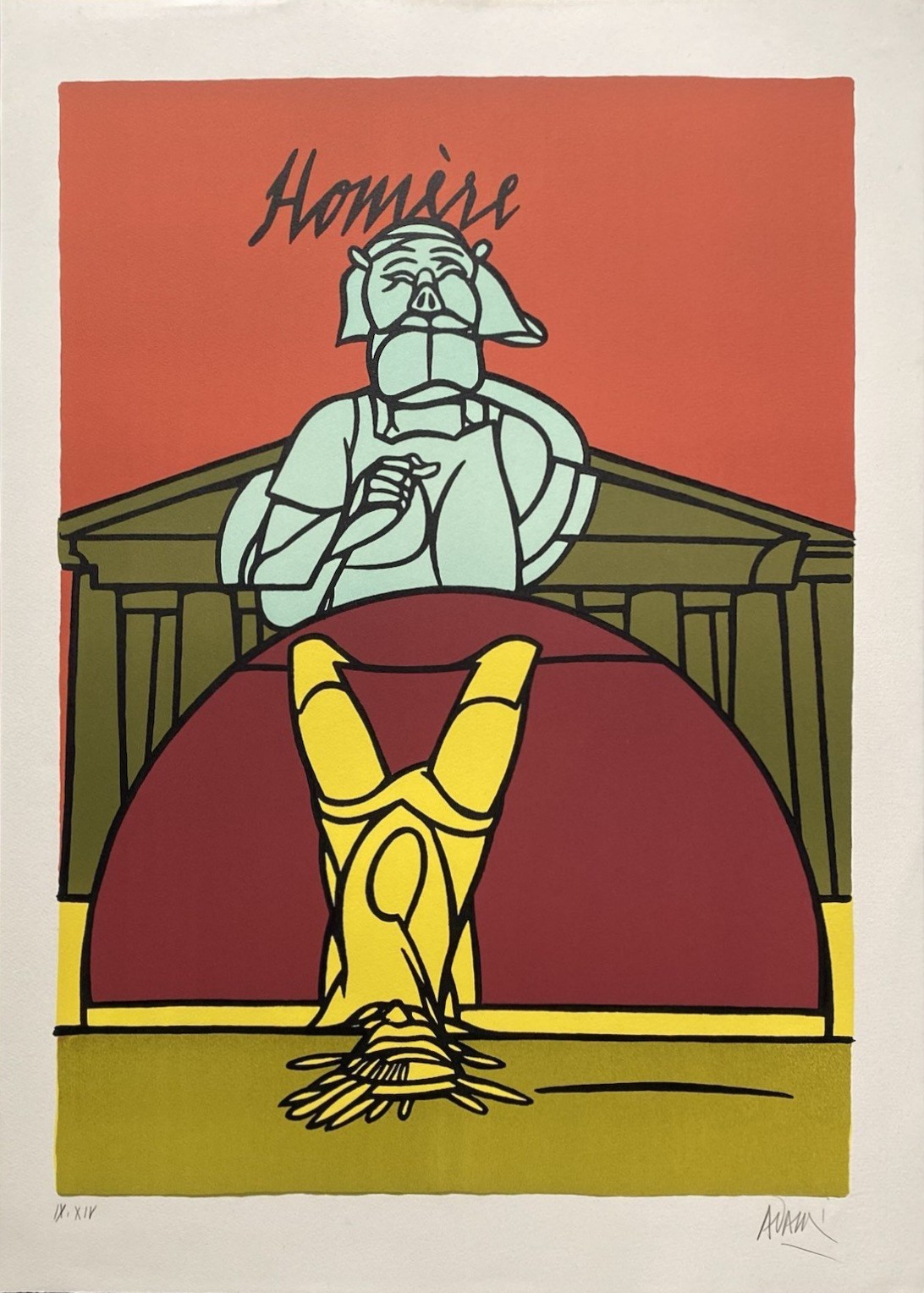 Valerio Adami, Homère Valerio Adami, Homère