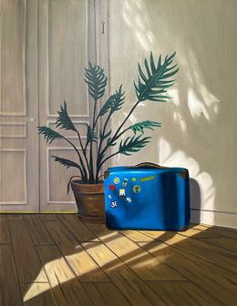 Painting, Valise Bleue, Max Rodéo