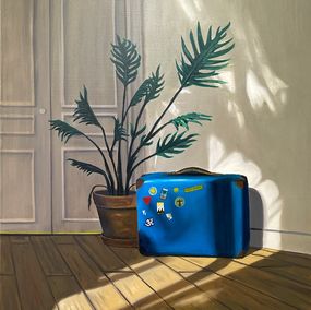 Painting, Valise Bleue, Max Rodéo